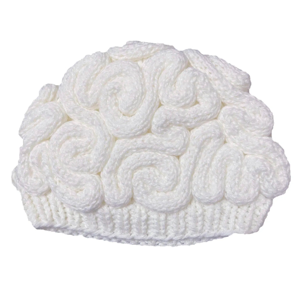 Funny Winter Horrible Brain Wool Handmade Unisex Beanie Caps