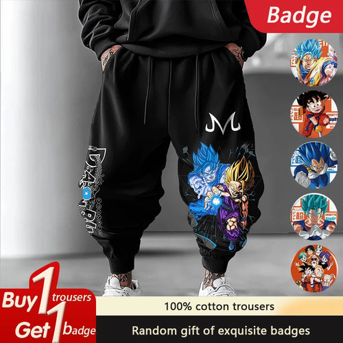 Dragon Ball GOKU Gohan Majin Buu Peripheral Loose Trousers Cotton Sports Leggings