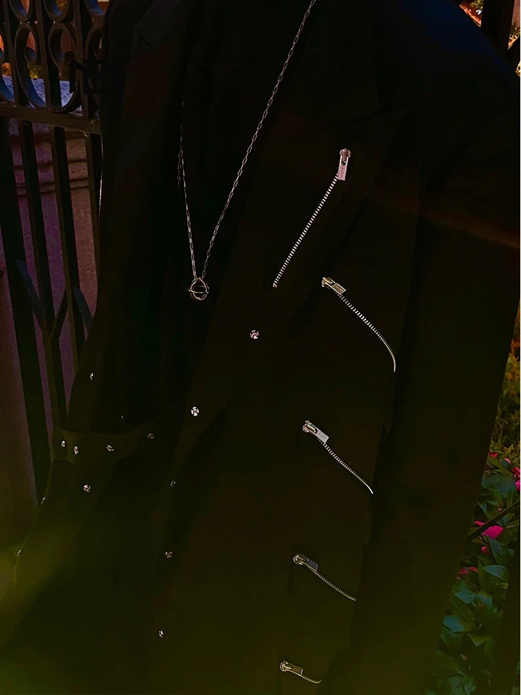 Men's luxury jacket black Big size coat oversize modern blazer