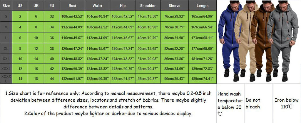 Custom Jumpsuit Pajamas Long-sleeved pants solid color splicing men's zipper hoodie