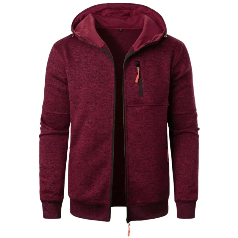 Men's Warm Cardigan Sweaters Knitwear Zip-Up Coats Sweatshirts Casual Outwear