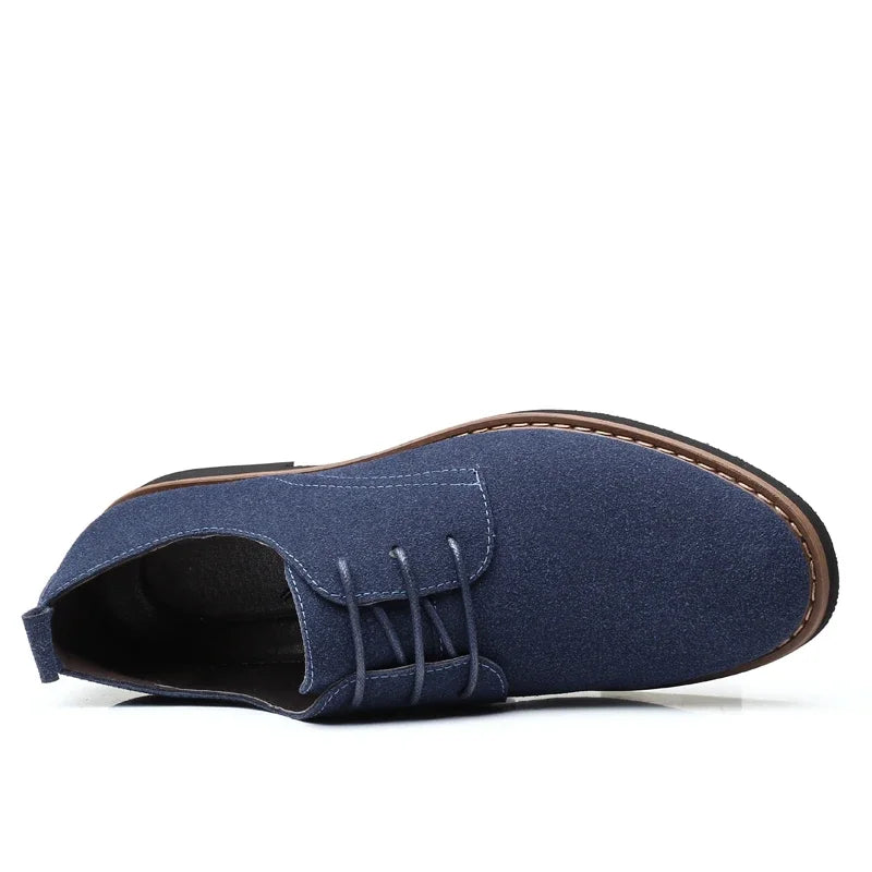 Men Oxfords Suede Leather Dress Luxury Men Classic Flats derby shoes