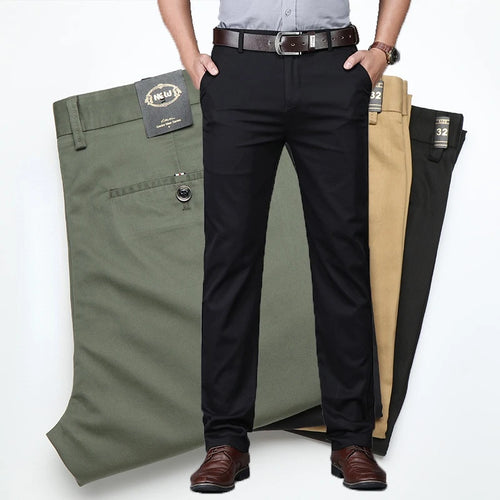 Classic Casual Pants Men's Clothing Straight Trousers Comfortable Clothing
