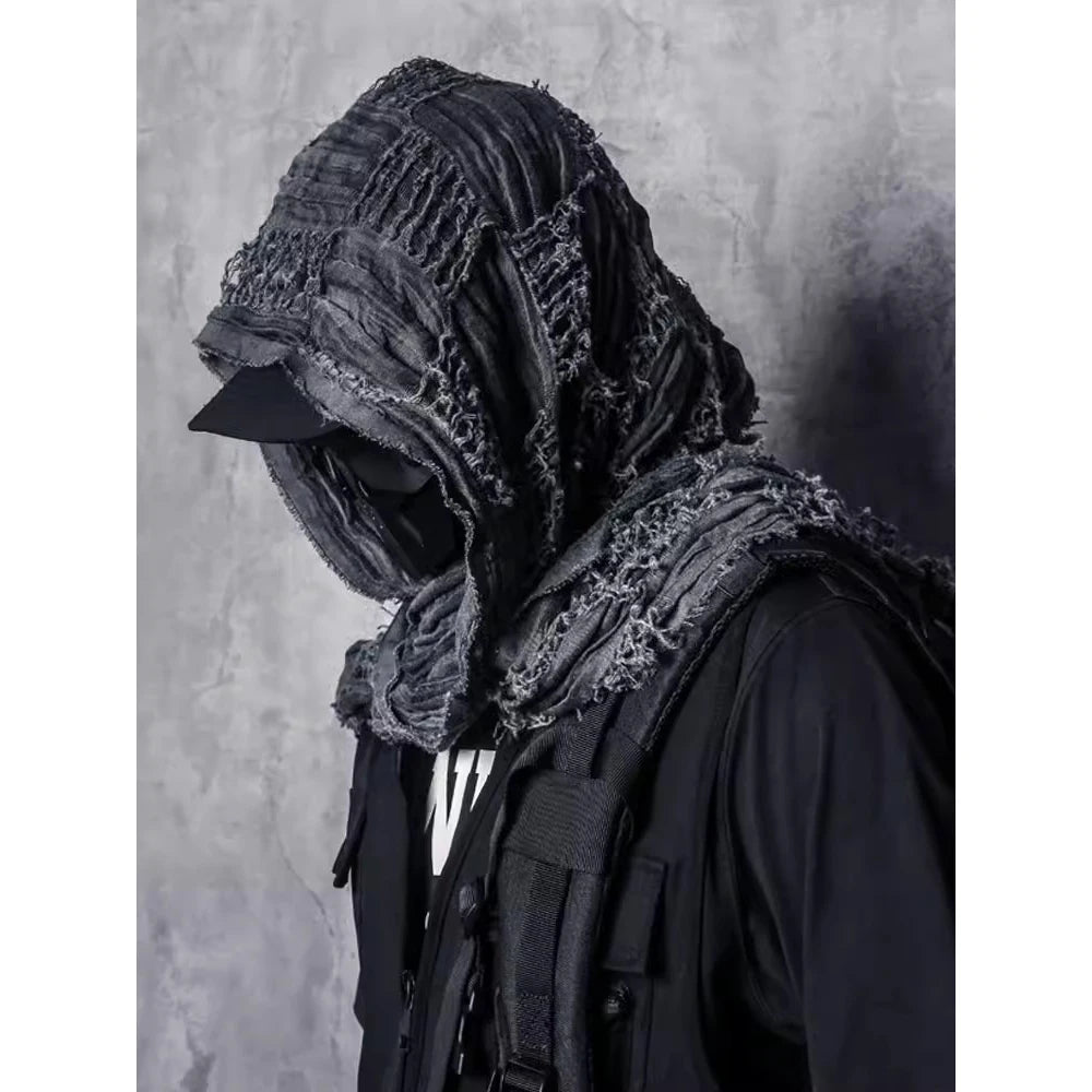 Lightweight Plaid Scarf Men Vintage Tactical Arab Scarf