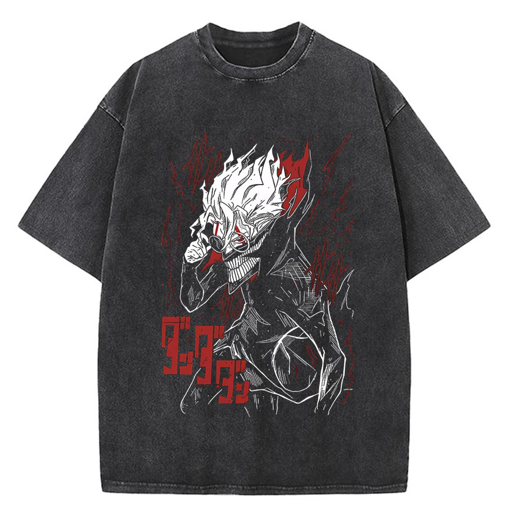 Dandadan Men Anime High Quality Cotton EU Size T-shirt Aesthetic Fashion