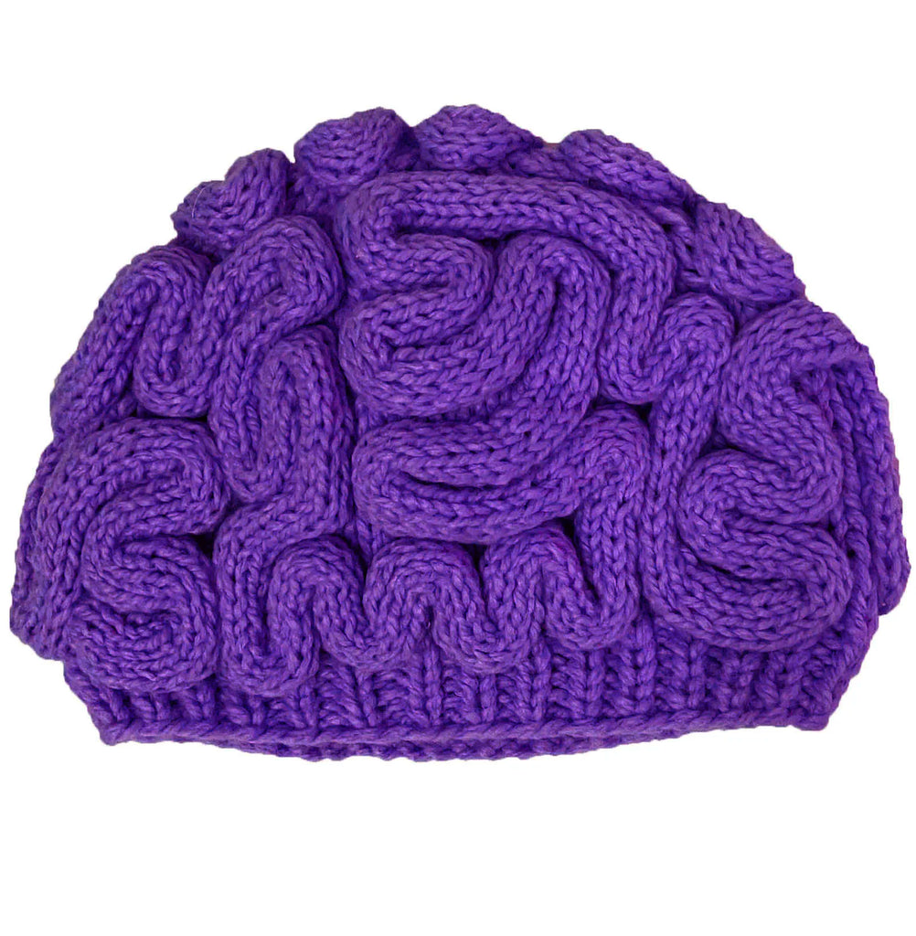 Funny Winter Horrible Brain Wool Handmade Unisex Beanie Caps