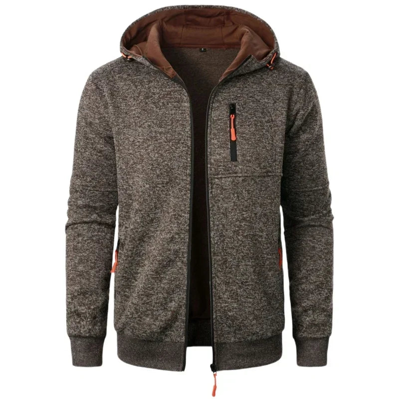 Men's Warm Cardigan Sweaters Knitwear Zip-Up Coats Sweatshirts Casual Outwear