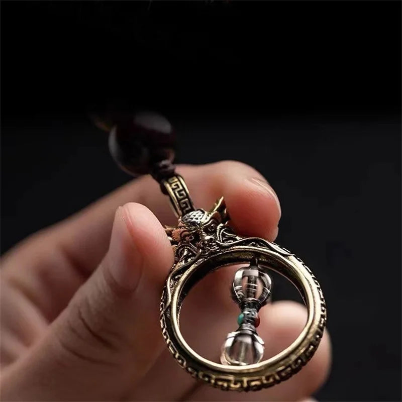 Personality Relief Dragon Head Pendant Necklace For Men Jewelry Vintage Amulet