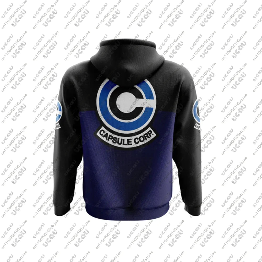 Adult Hoodie Sweatshirts Cosplay Set Men Top Casual Capsule Corp Dragon Ball Z Sweatpants