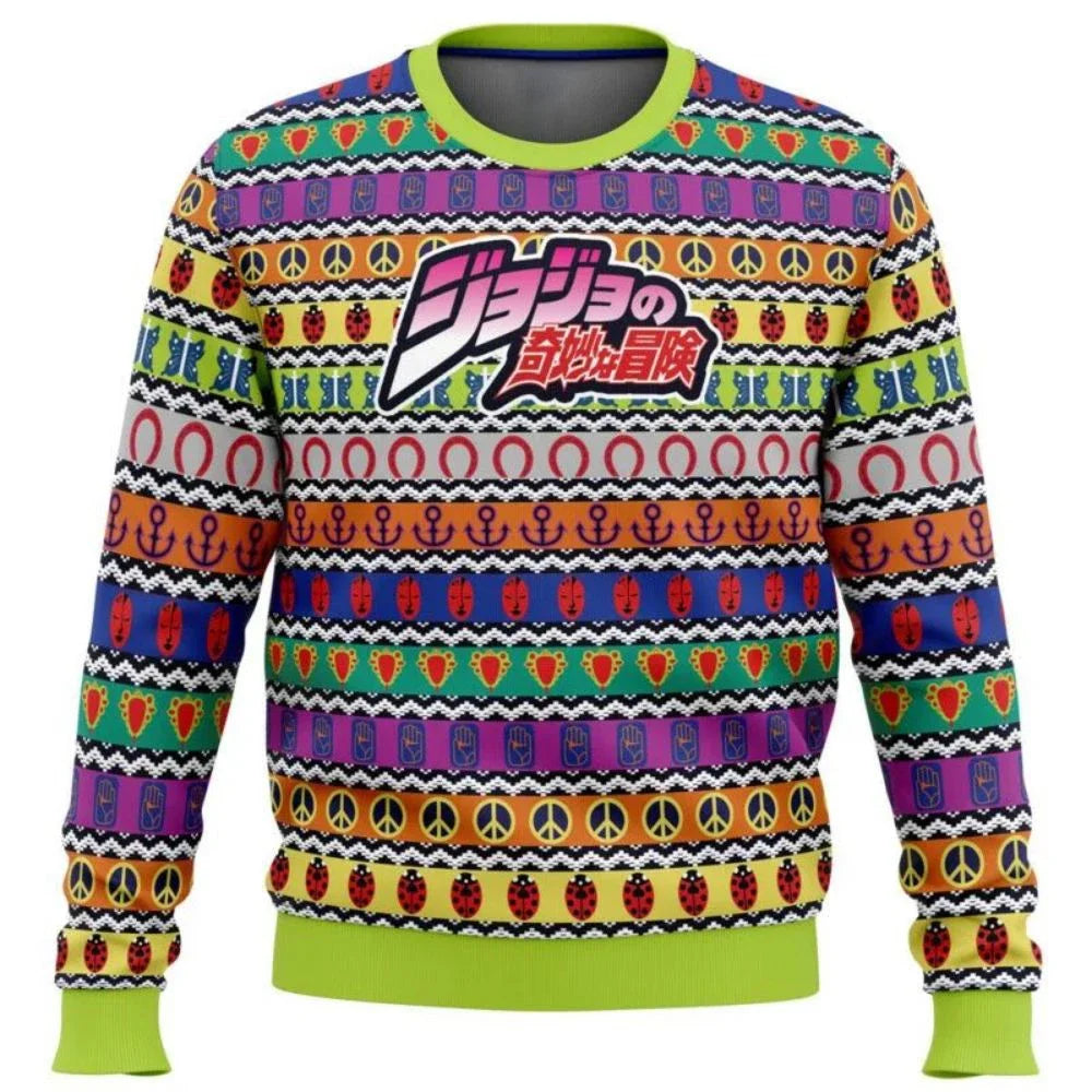 3D Sweatshirt JoJo's Bizarre Adventure Ugly Christmas Sweater Pullover