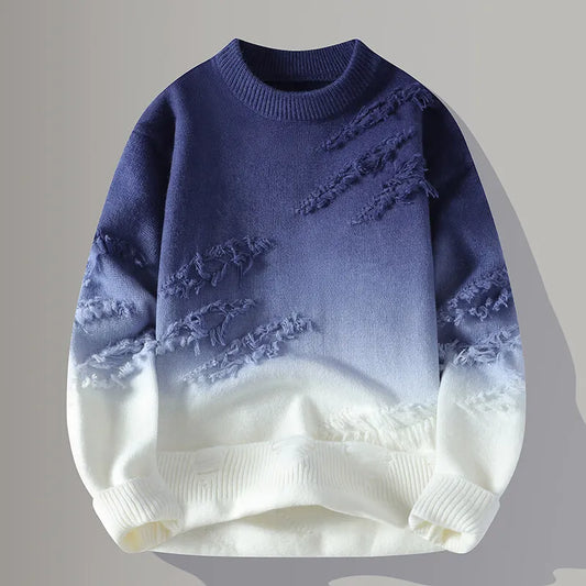 Sweaters for men thick O-neck wool Casual Knitwear Pullover