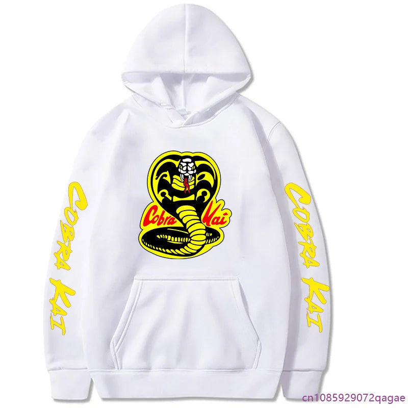 Men's Cobra Kai Cool Print Hoodie Casual Outdoor Street Men's Sweatshirt