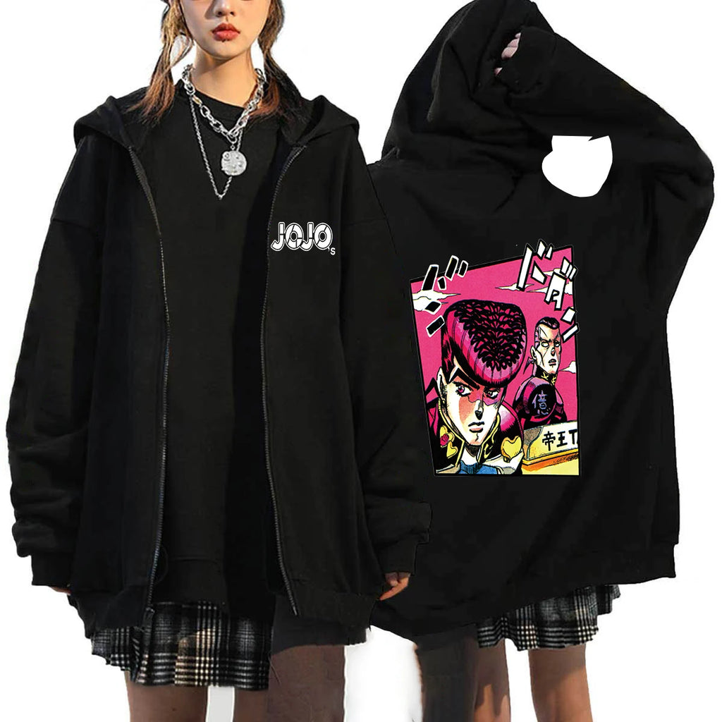 JoJo Bizarre Adventure Men's Sweatshirt Long Sleeve Oversized Hoodies Jacket