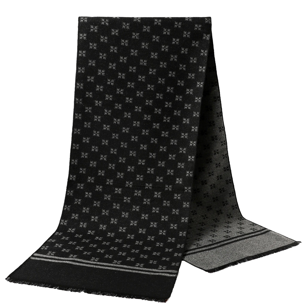 Classic Plaid Winter Pashmina Thick Cashmere Long Scarf Men's Shawls