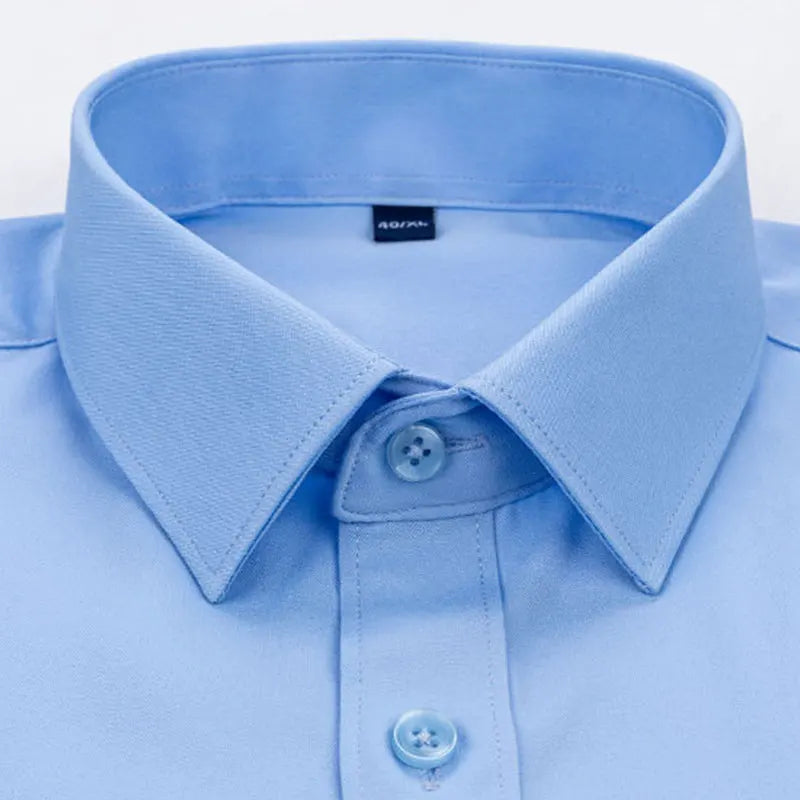 Men's  Anti-wrinkle Comfort Breathable Slim Elastic long Sleeve Shirt