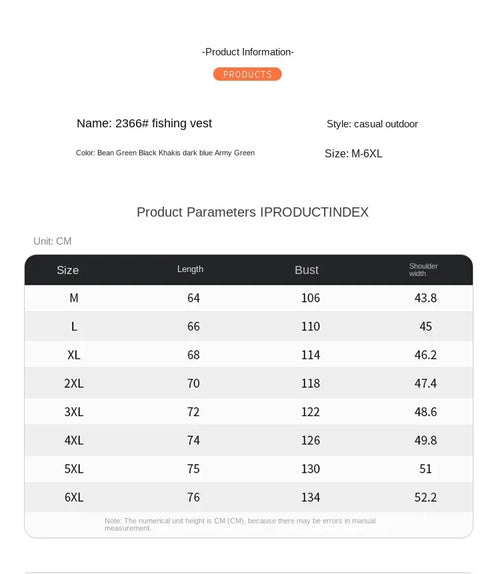 Versatile men's outdoor casual multi pocket fishing mesh vest photography camisole jacket