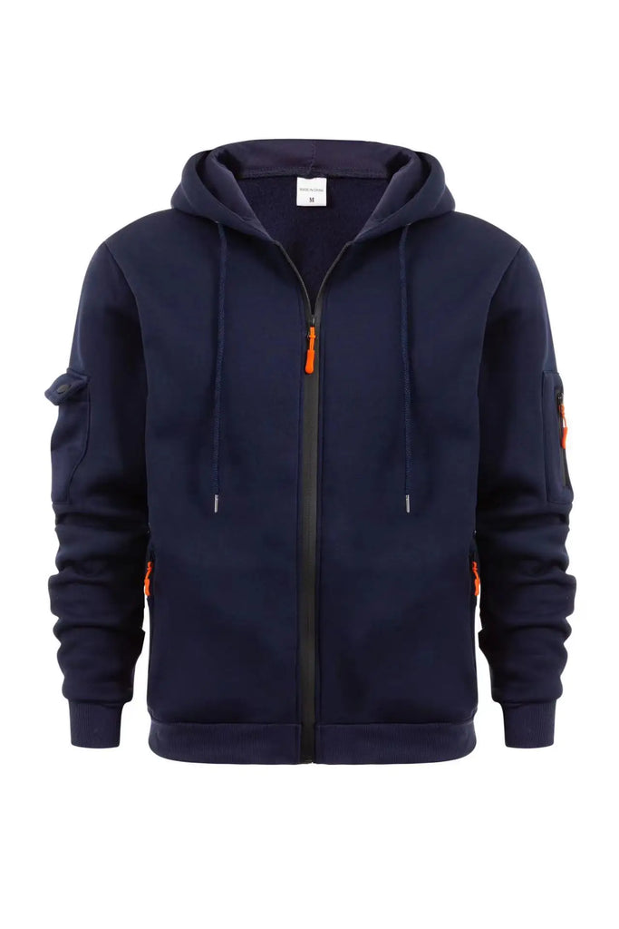 Dropped Shoulder Hooded Sweatshirt Men's Plus Size Loose Pullover  Sweatshirt
