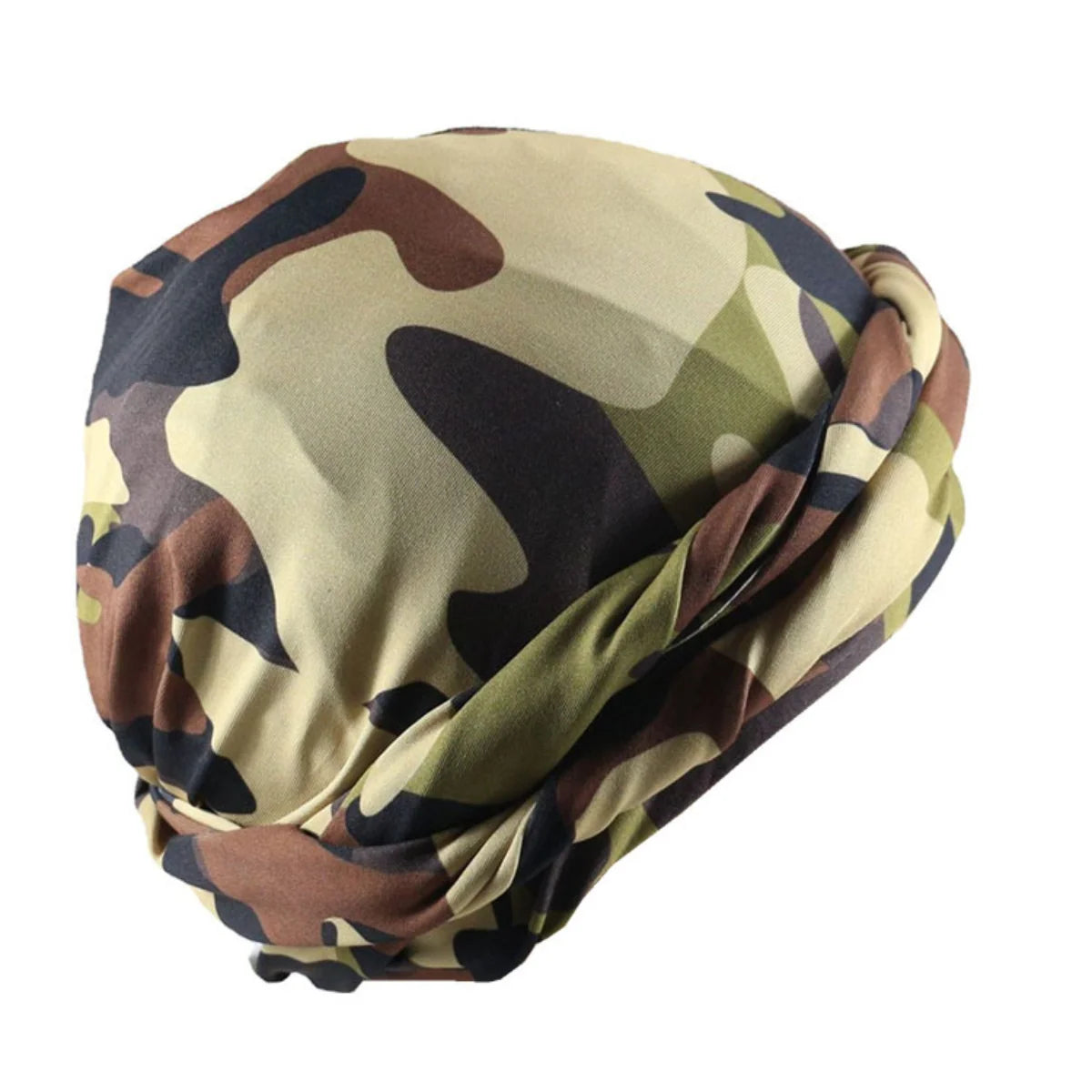 Elastic Turban Vintage Twist Head Wraps for Men Satin Scarf Tie