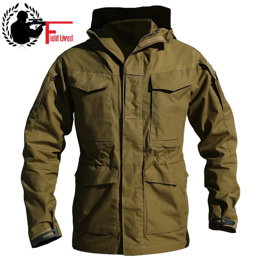 Casual Tactical Windbreaker Men Flight Pilot Military Style Field Jacket
