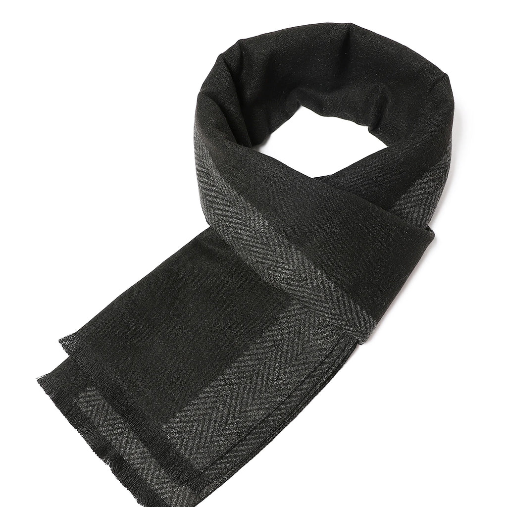 Classic Plaid Winter Pashmina Thick Cashmere Long Scarf Men's Shawls