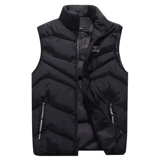 Plus size Sleeveless Coats Men's Vest Cotton Thicken Waistcoat