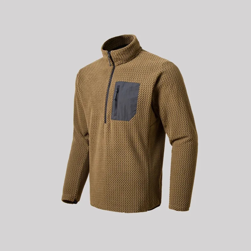 Colorful Outdoor Unisex Half-zip Long-sleeved Bottom Half-high Collar Sweatshirt