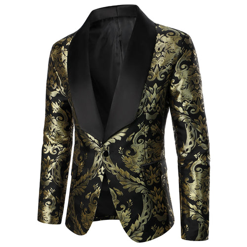Men's Suit Texture Luxury Tuxedo Men's Blazer Performer Casual Men's Coat