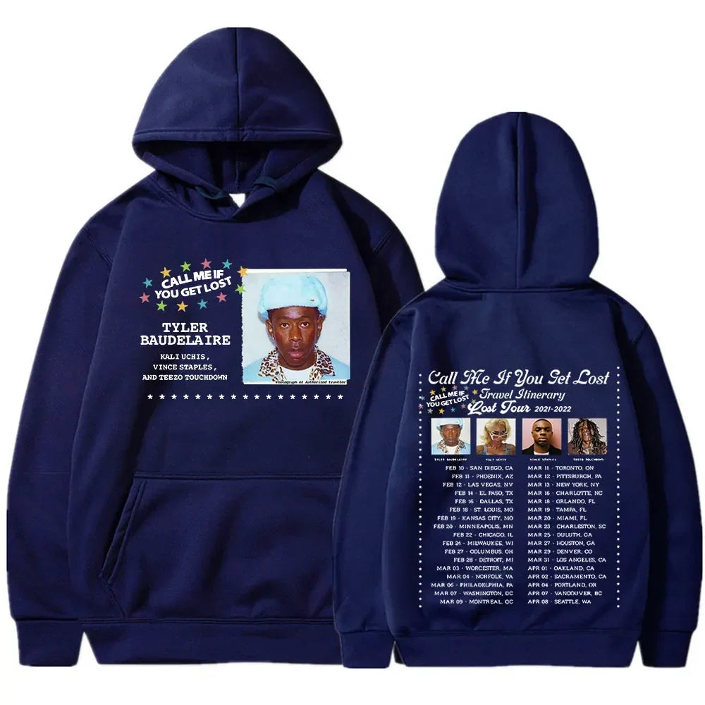 Call Me If You Get Lost Tour Tyler The Creator Printed Men/Women Sweatshirts Oversized Hip Hop Hoodie