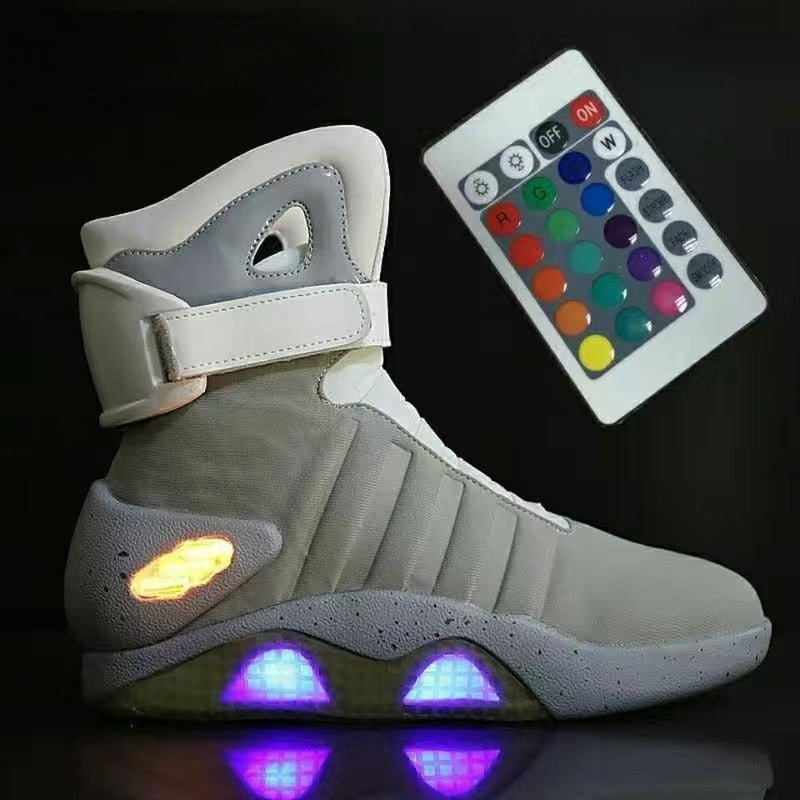 Back to Future Adult USB Charging LED Shoes with Remote Control