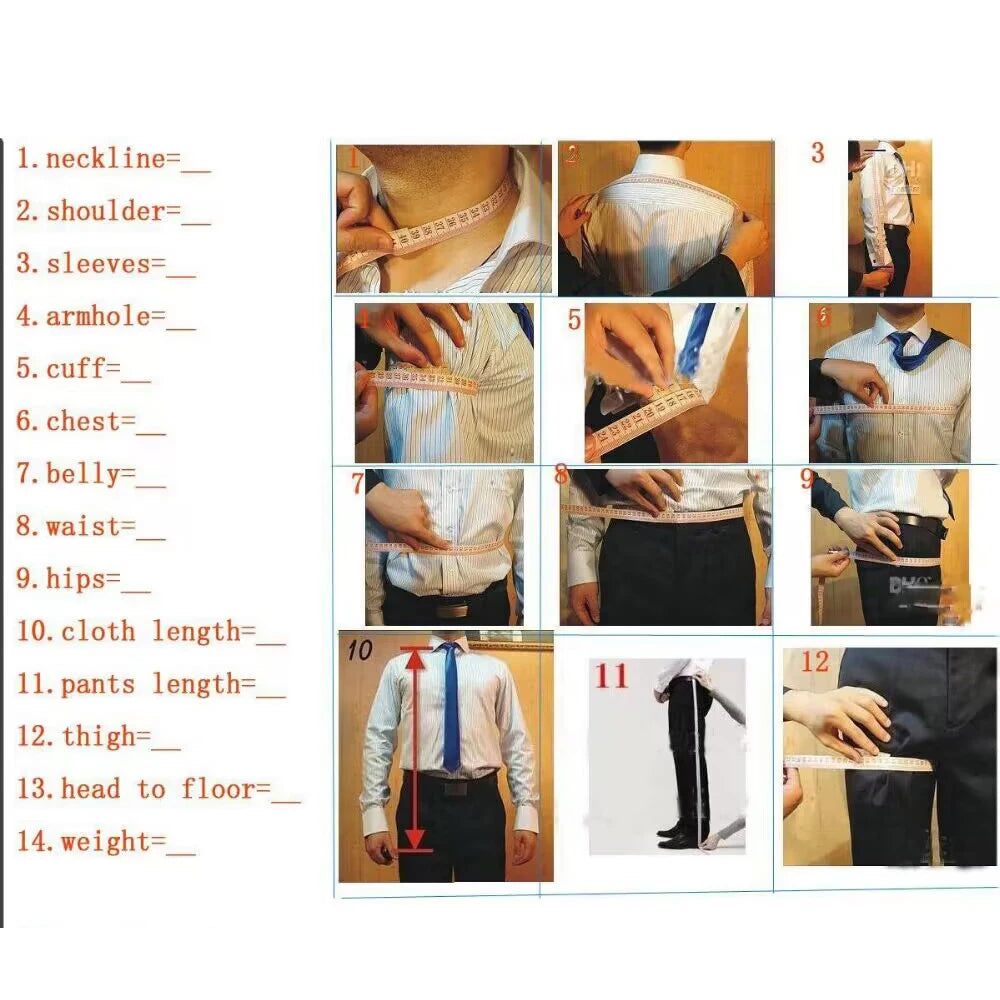 Slim Khaki Men Suits Two Pieces Notch Lapel Single Breasted Set