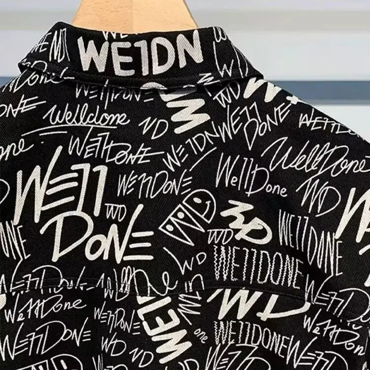 Trendy Men's Society Handsome Hong Kong Style Long-sleeved Sleeve Floral Shirts