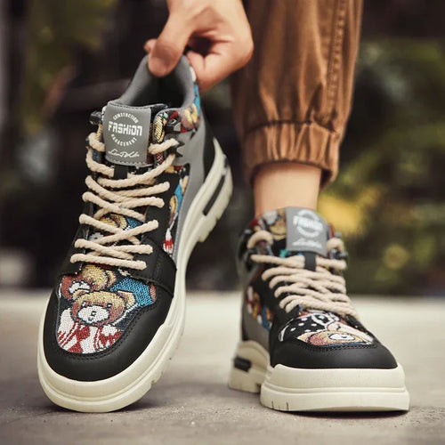 Running Vulcanized Flat Casual Sneakers for Men Shoes