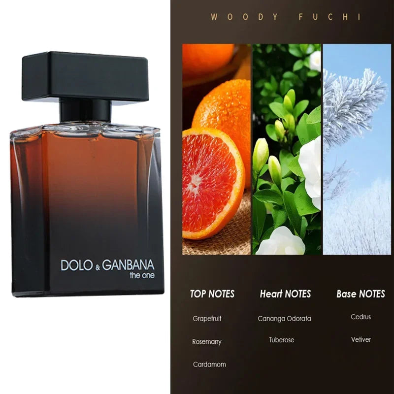 50ML Eau De Perfume Toilette for Men - Fresh Woody Notes Cologne Long Lasting Pheromone