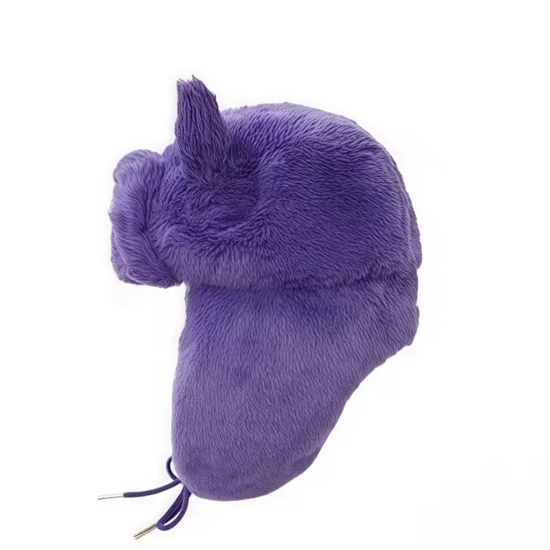 Pokemon Gengar Plush Ski Windbreak Hats Cartoon Warm Cosplay Cap Outdoors Caps