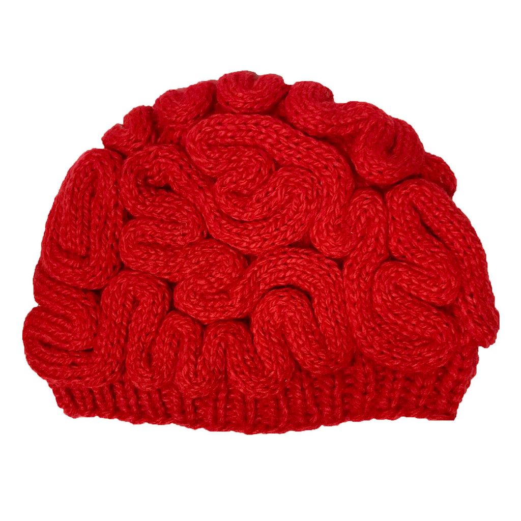 Funny Winter Horrible Brain Wool Handmade Unisex Beanie Caps