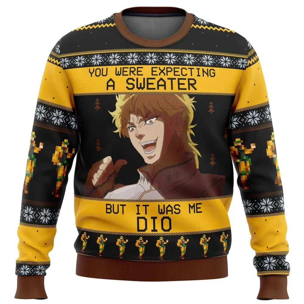 3D Sweatshirt JoJo's Bizarre Adventure Ugly Christmas Sweater Pullover