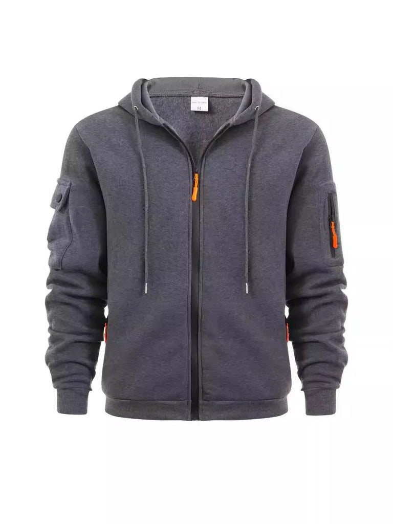 Dropped Shoulder Hooded Sweatshirt Men's Plus Size Loose Pullover  Sweatshirt