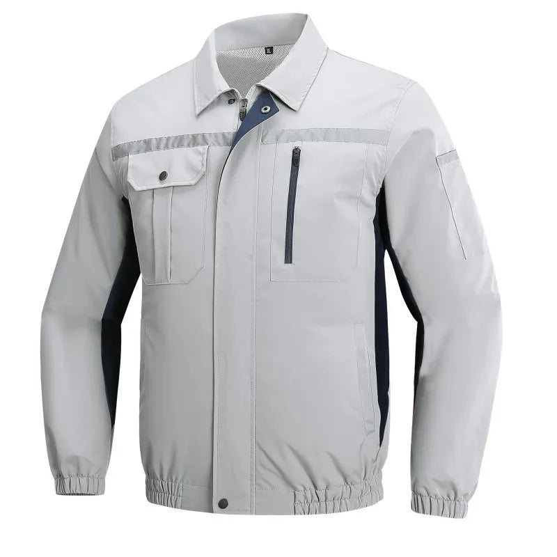 Cooling Jacket Men's Heat Resistant Air Conditioner Breathable Outdoor Fan Workwear