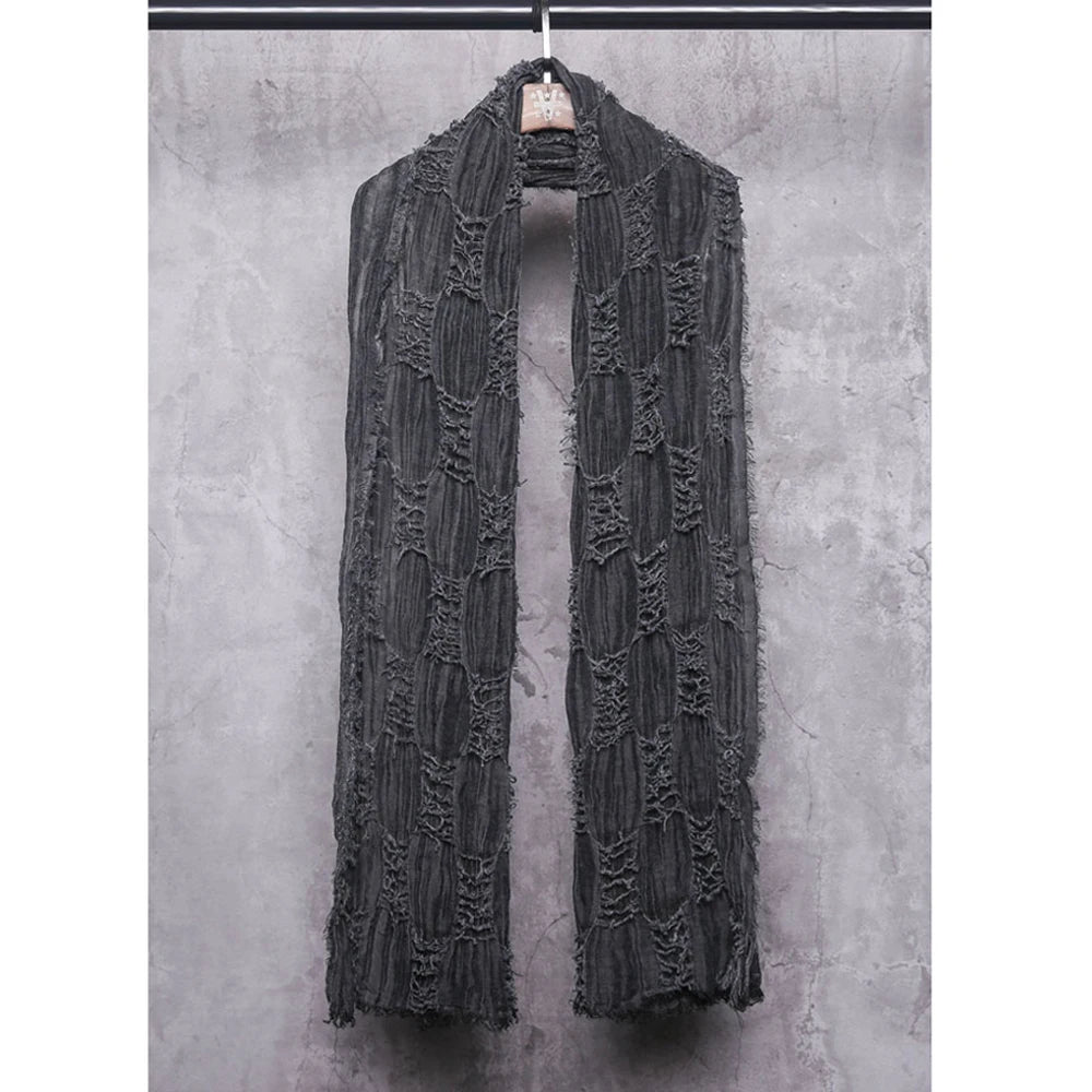 Lightweight Plaid Scarf Men Vintage Tactical Arab Scarf