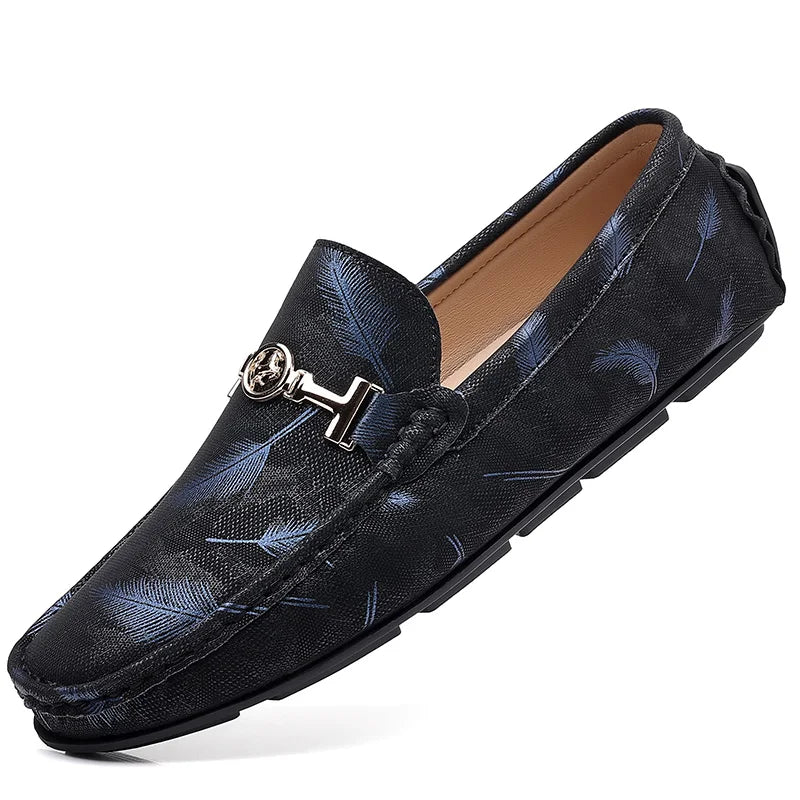Men‘s High Quality Slip on Classics Leather Comfortable Outdoor Flats Shoes