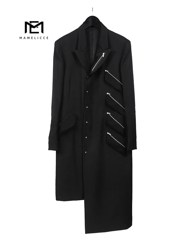 Men's luxury jacket black Big size coat oversize modern blazer