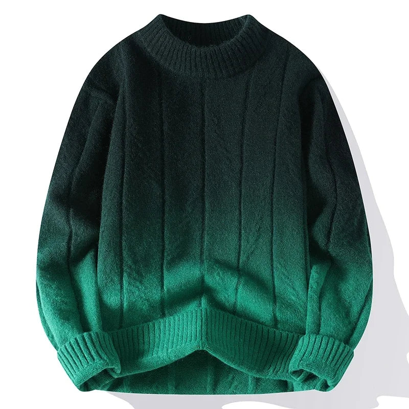 Men's Knitted Classic Round Neck Loose Sweater Harajuku Casual Streetwear