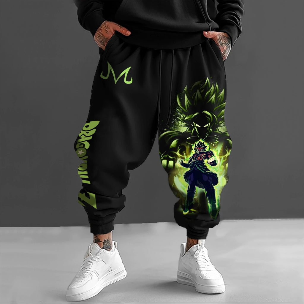Dragon Ball Z Men's Printed Cotton Trousers Casual Sports Sweatpants