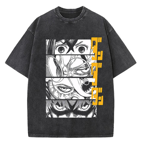 Dandadan Men Anime High Quality Cotton EU Size T-shirt Aesthetic Fashion