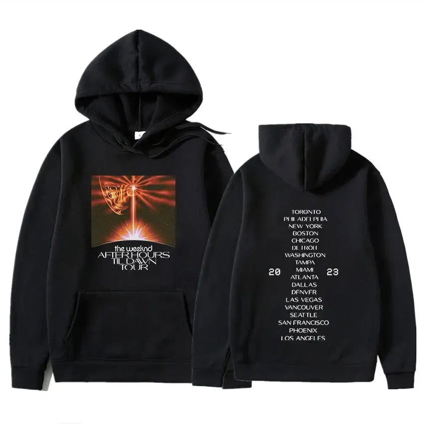 The Weeknd Print Hoodies Men Casual Sweatshirts Oversized Pullovers