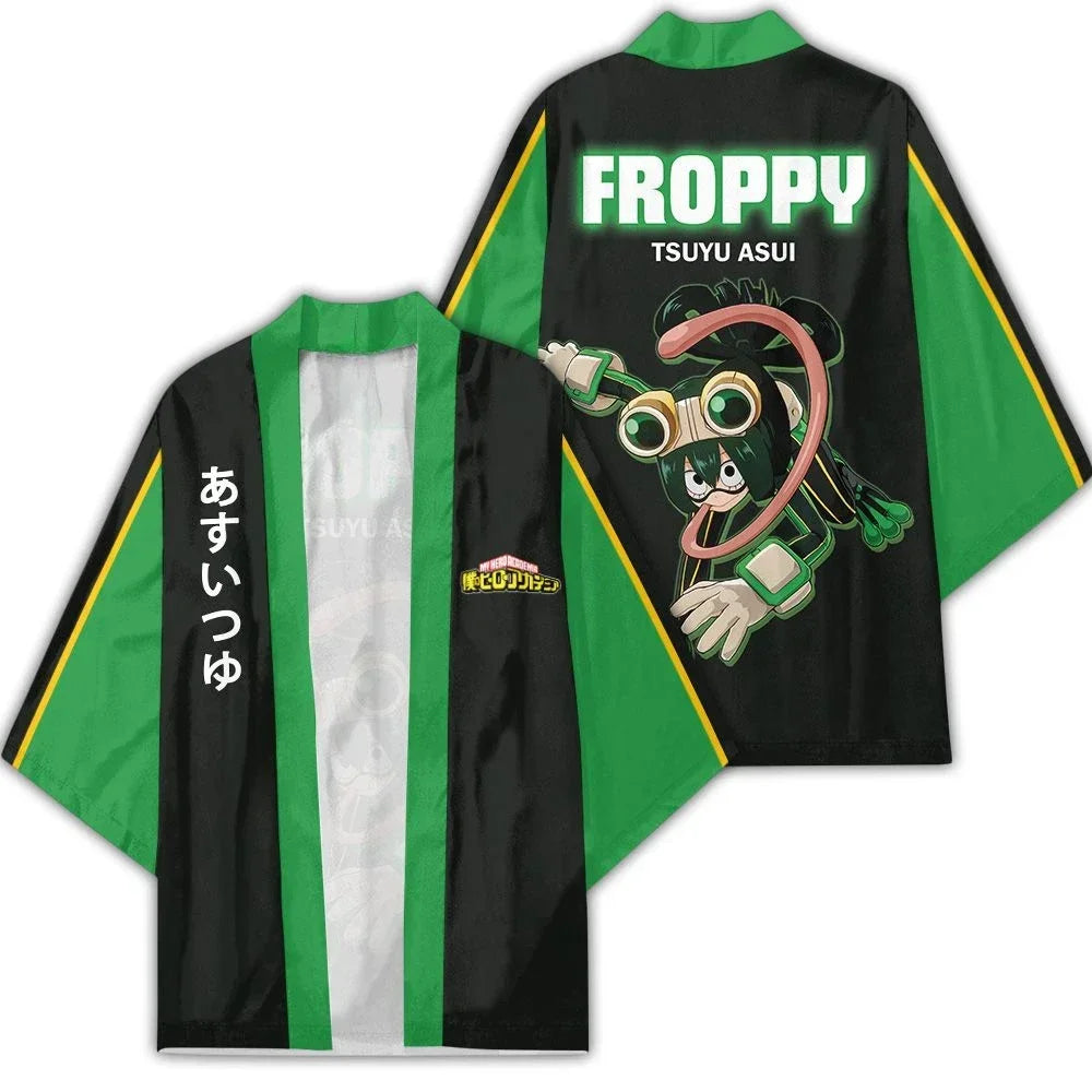 My Hero Academia Kimono Men's Casual Cardigan Feather Anime Short Sleeve cloak
