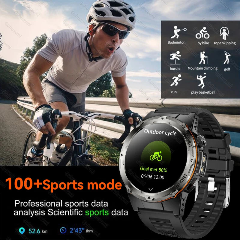 T-Rex 3 Military Smart Watch Men Compass AMOLED HD Screen Sport Bracelet