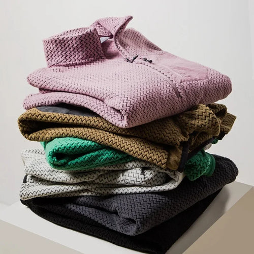 Colorful Outdoor Unisex Half-zip Long-sleeved Bottom Half-high Collar Sweatshirt