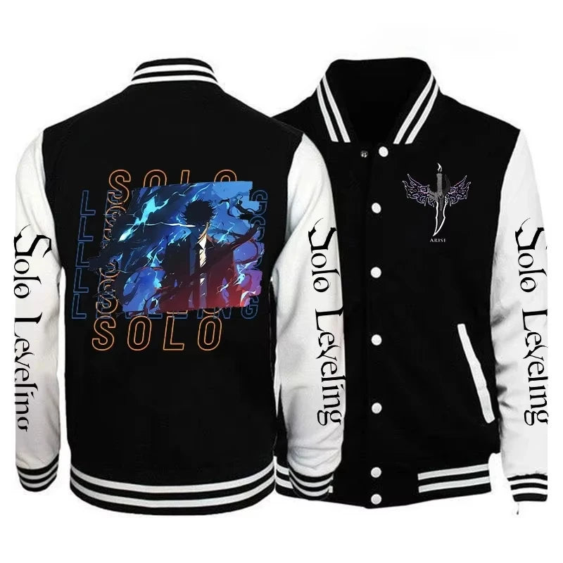 Solo Leveling Printing Jackets Loose Baseball Uniform Casual Streetwear