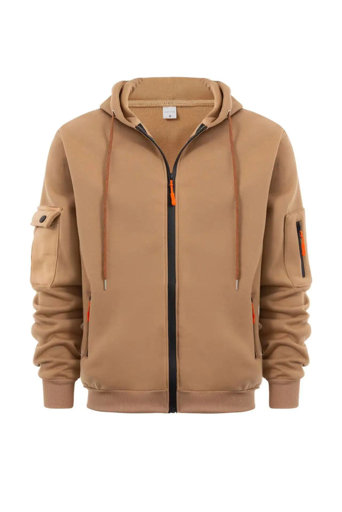 Dropped Shoulder Hooded Sweatshirt Men's Plus Size Loose Pullover  Sweatshirt